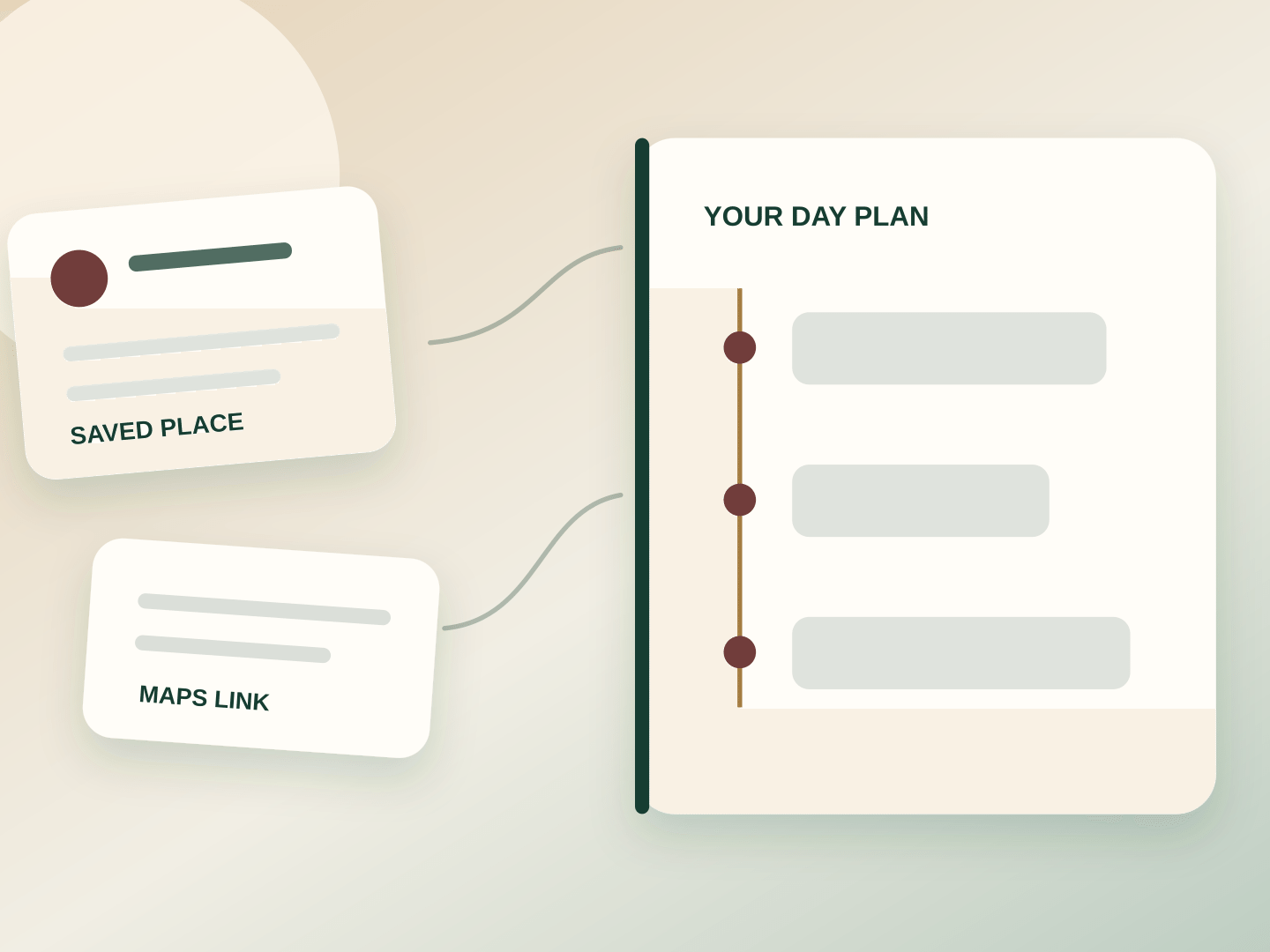 A ready-made city itinerary being adjusted into a personal trip.